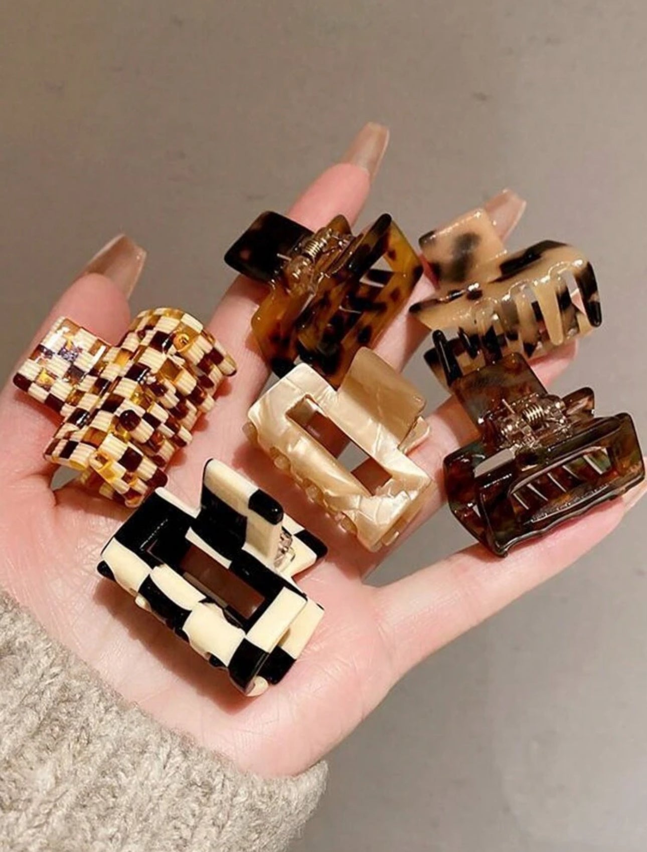 Leopard Hair Claws Small