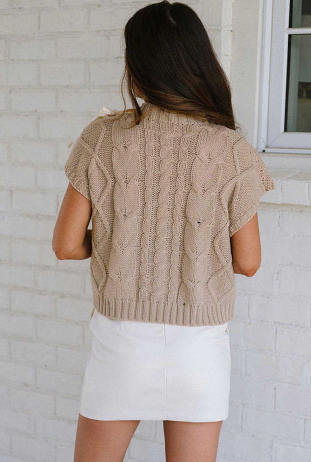 Taupe Bow Knot Sweater