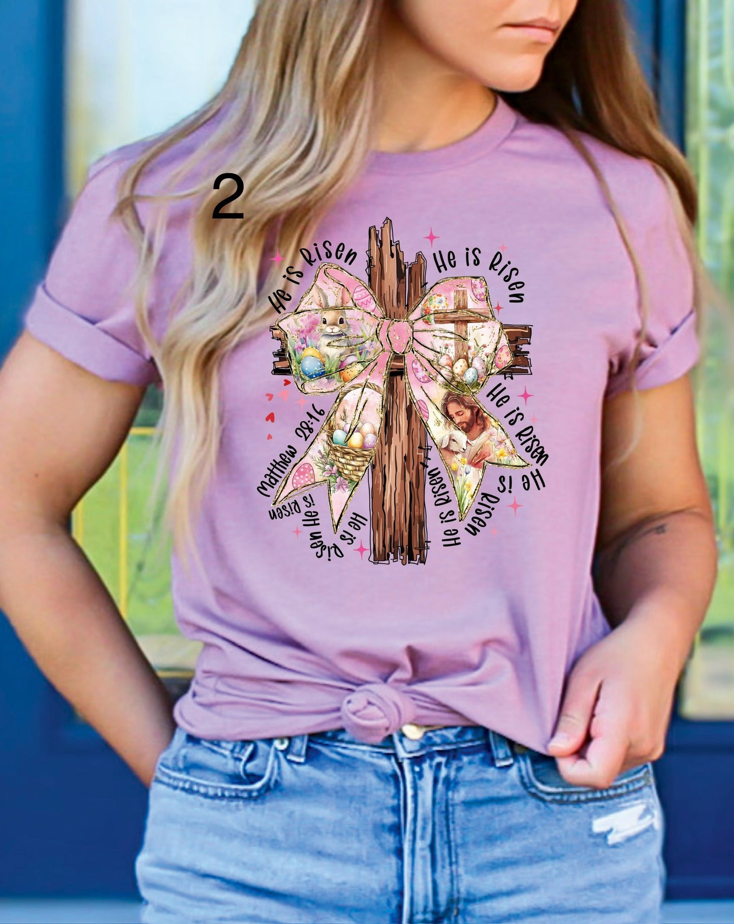 Risen Bow Cross Tee