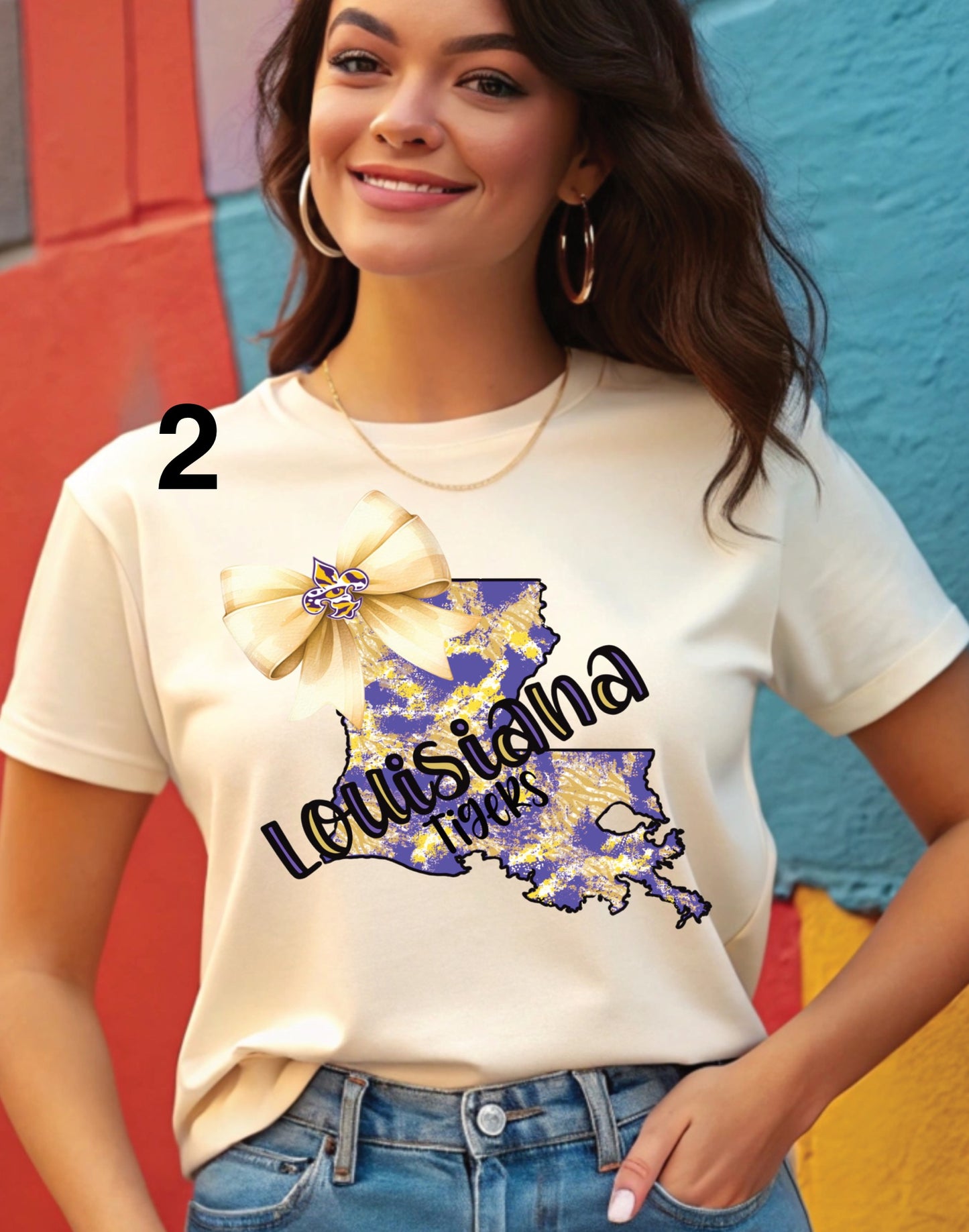Cream La Tiger Tee