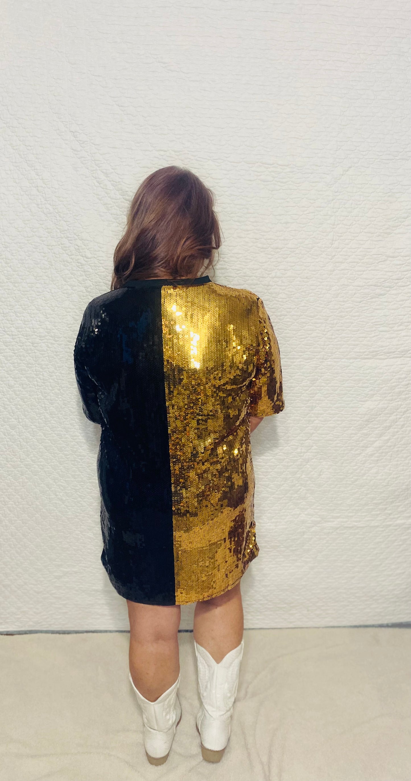 Sequins Split Saints Dress