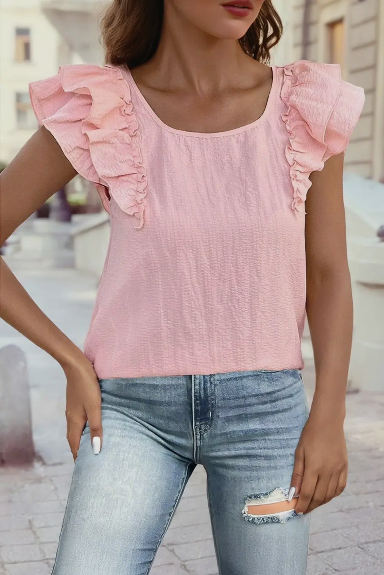 Pink Bow Butterfly Top