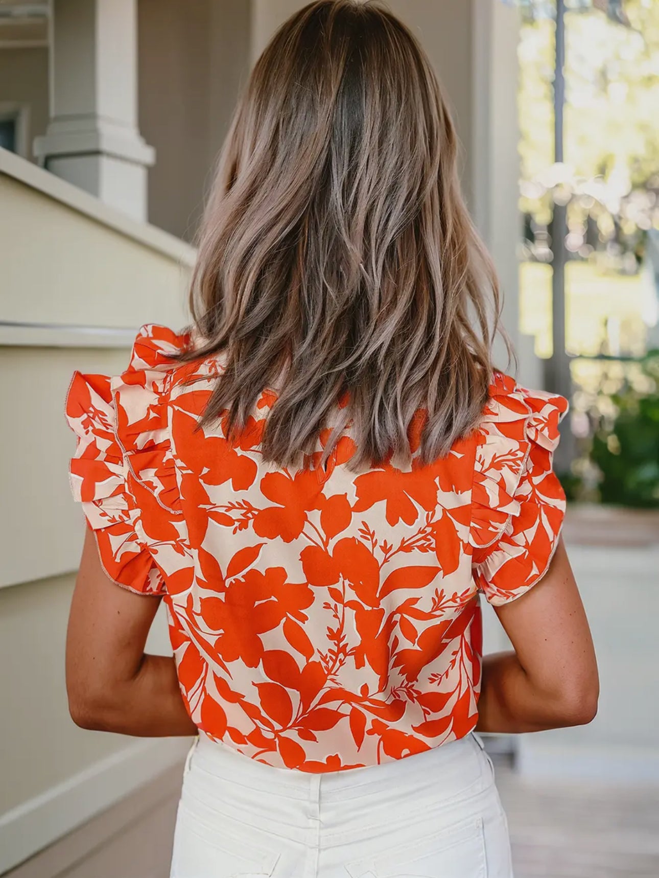 Orange Floral Yop
