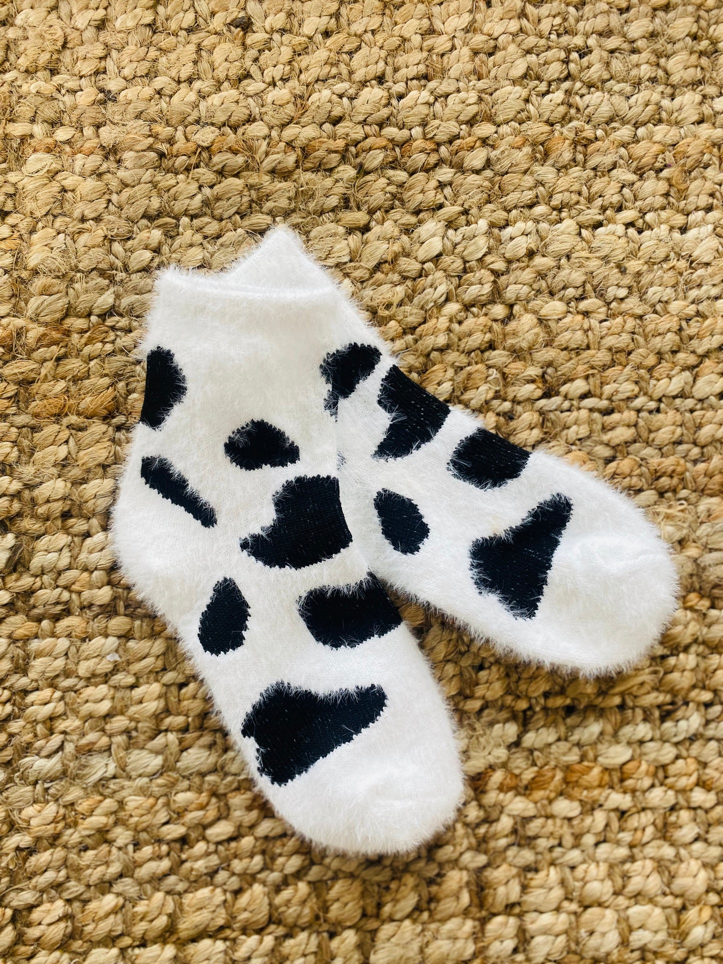 Cow Lovers Fuzzy Socks