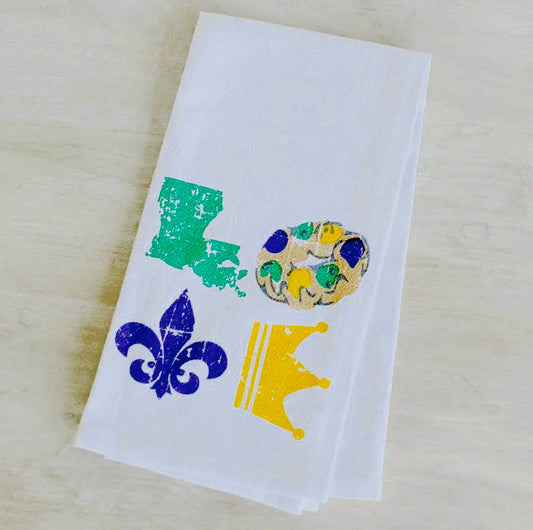 Mardi Gras Towel