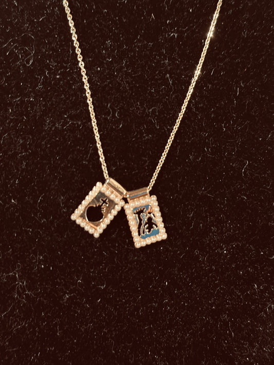 Gold Scapular Necklace