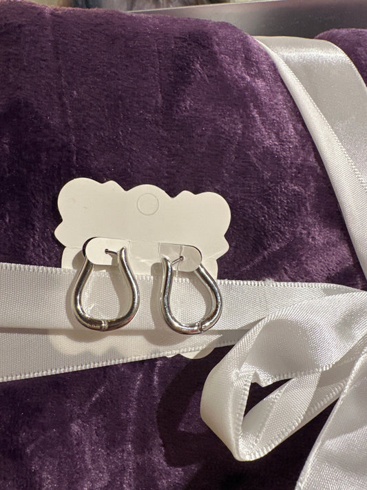 Silver Hoops