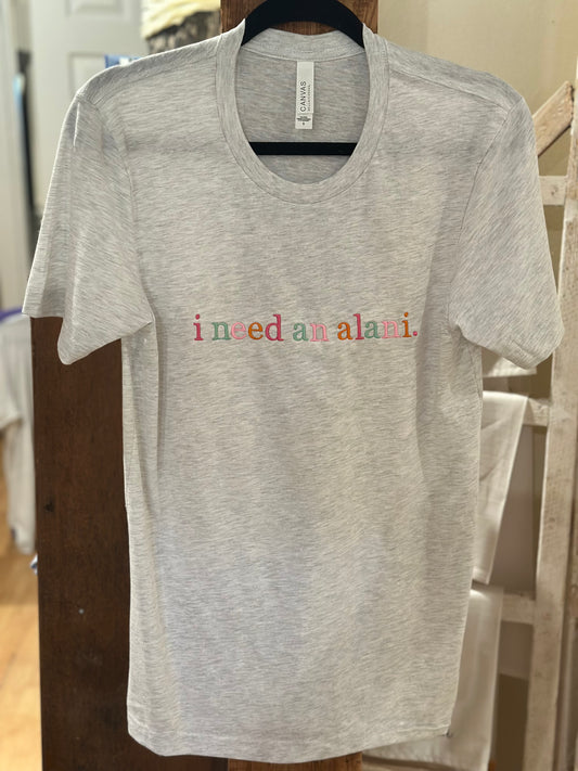 Lt Grey Embroidered- i need an alani