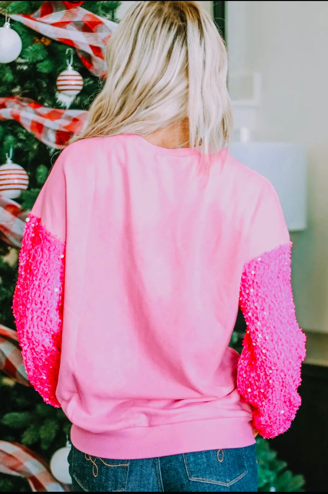 Pink Nutcracker Sequin Sweatshirt