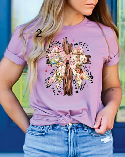 Risen Bow Cross Tee