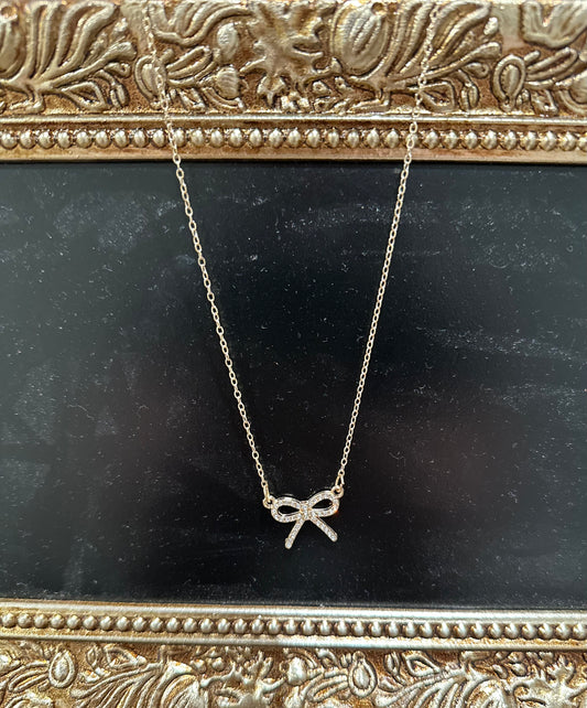 Simple Bowknot Necklace