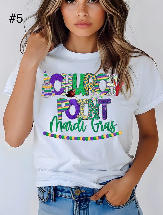 Church Point Mardi Gras White