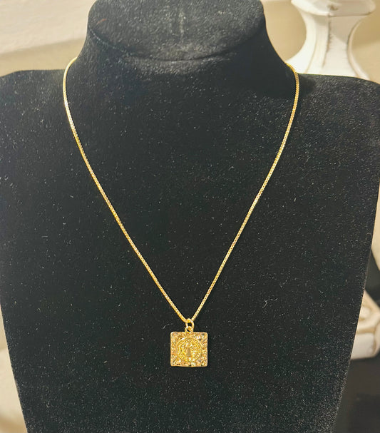 Square St Benedict Necklace