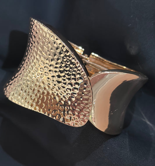 Hammered Gold Cuff