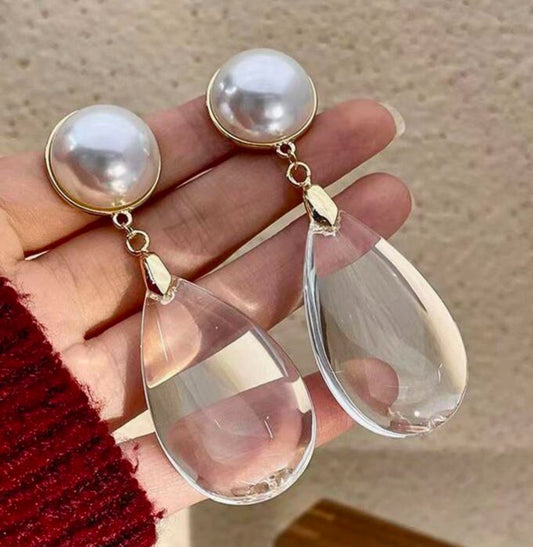 Glass Waterdrop Earrings