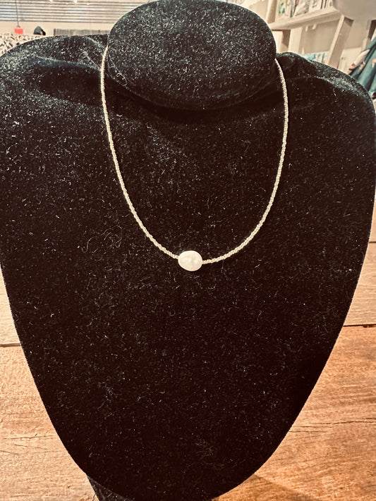 Gold Single Pearl