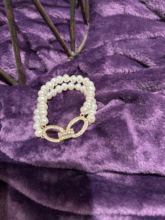 Infinity Pearl Bracelet