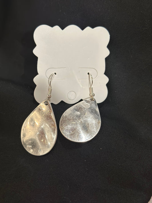 Hammered Silver Disc