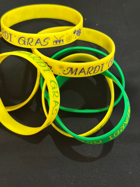 Mardi Gras Jelly Bracelet