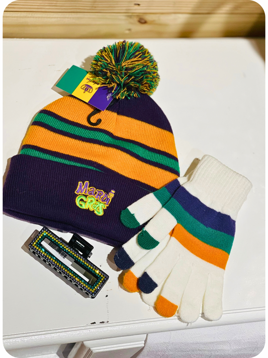 Mardi Gras Gloves