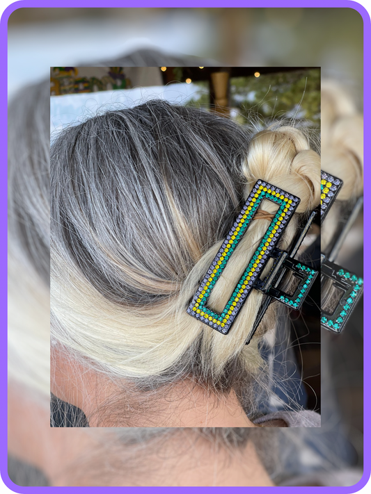 Mardi Gras Claw Clip