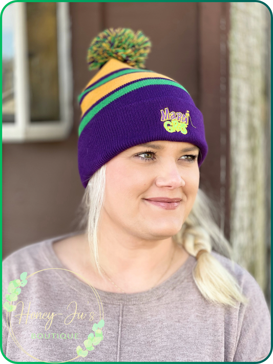 Mardi Gras Beanie